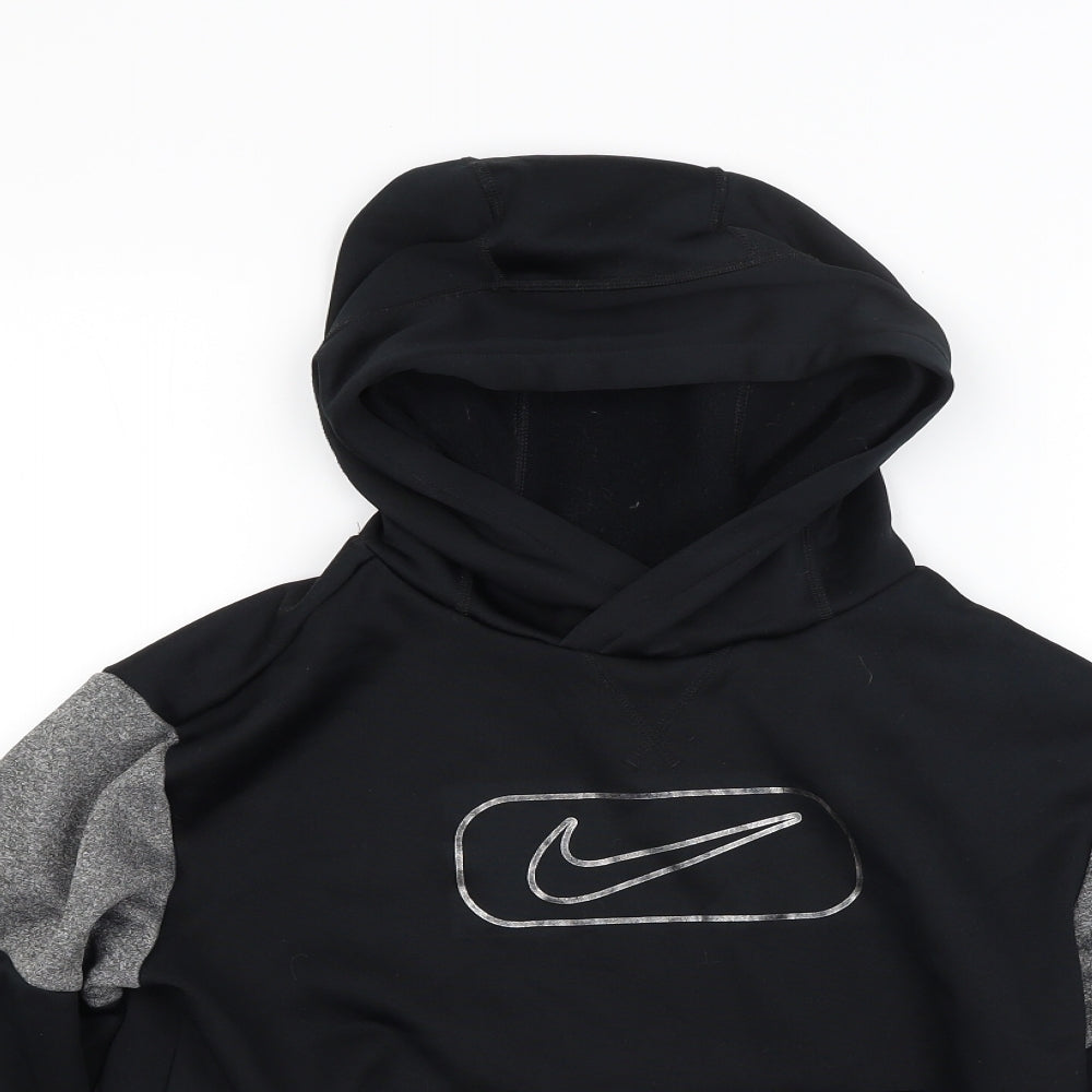 Nike Girls Black   Pullover Hoodie Size L