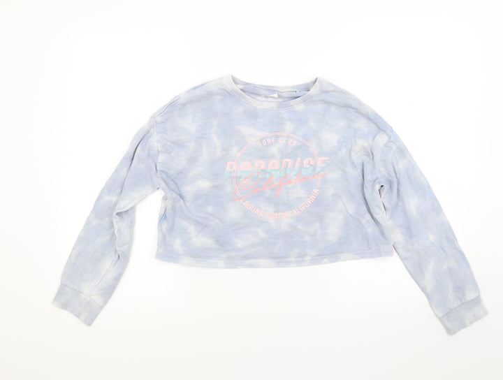 NEXT Girls Blue   Pullover Sweatshirt Size 11-12 Years  - California