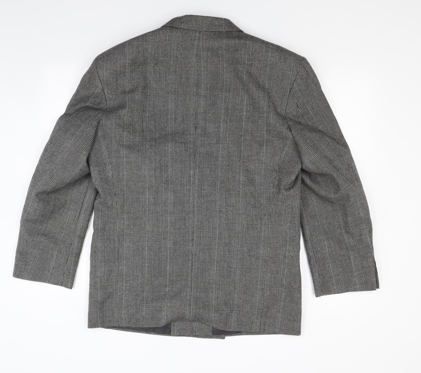 Marks and Spencer Mens Grey Check  Jacket Blazer Size 38