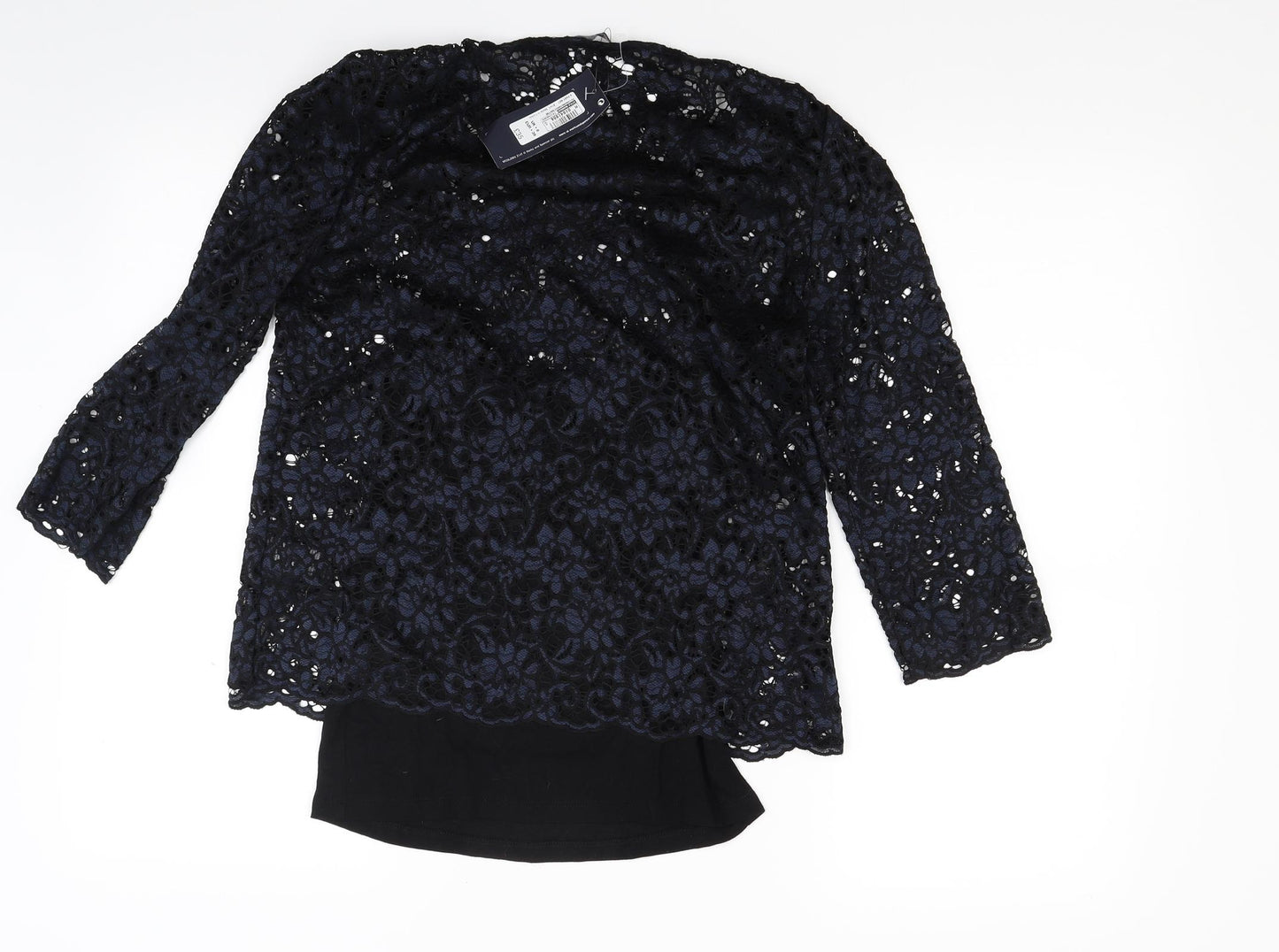 Marks and Spencer Womens Blue Floral  Basic Blouse Size 8