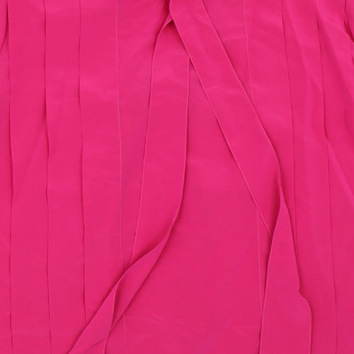 Feminella Womens Pink   Basic Button-Up Size 34