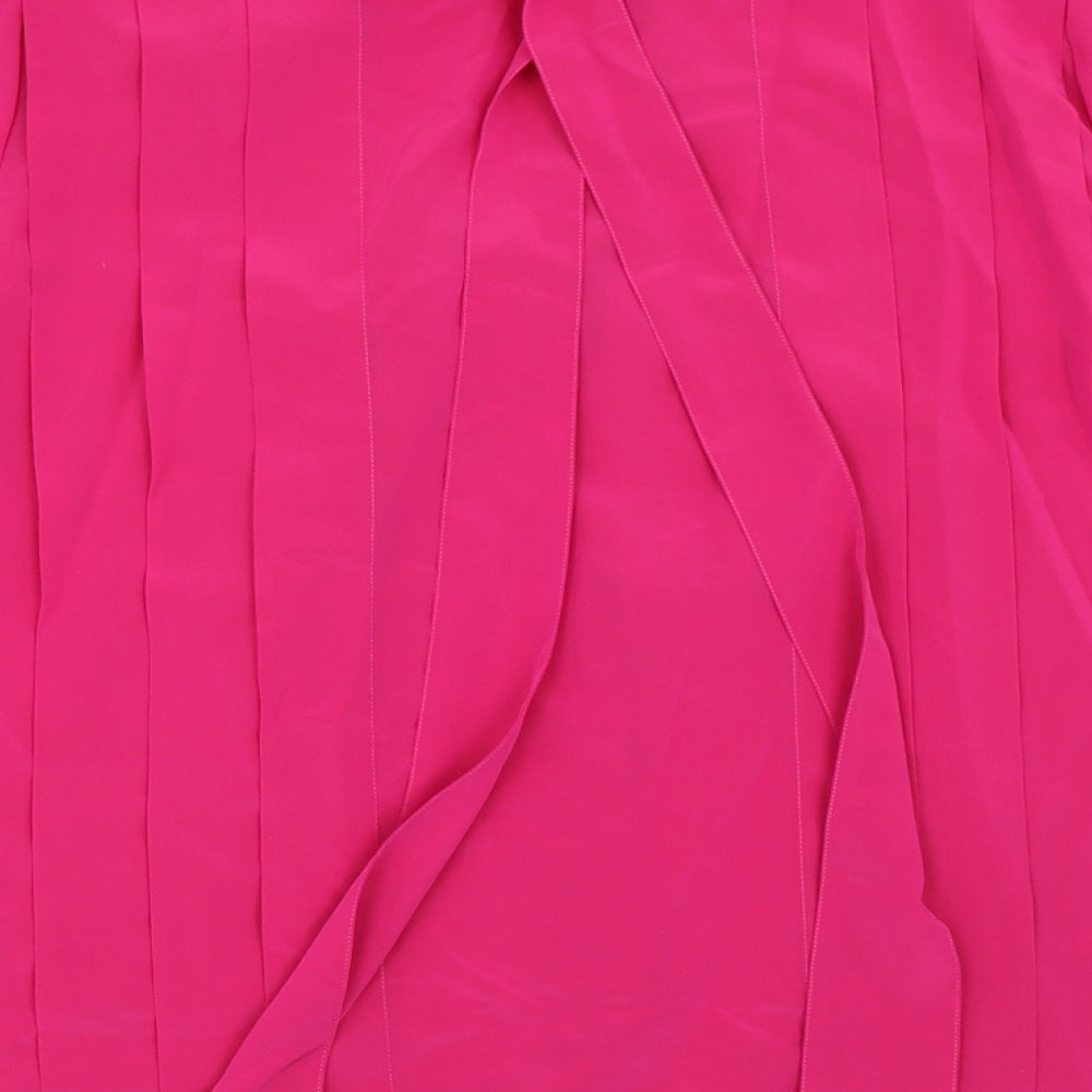 Feminella Womens Pink   Basic Button-Up Size 34