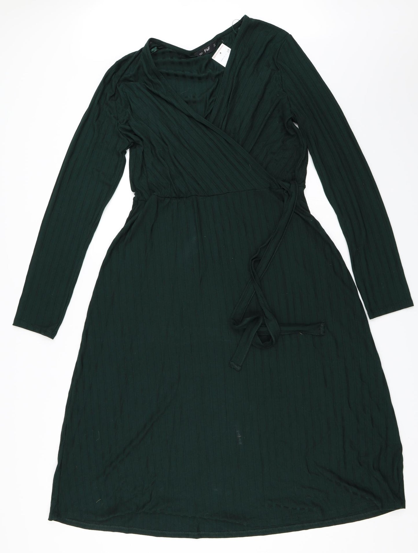 F&F Womens Green   Fit & Flare  Size 16