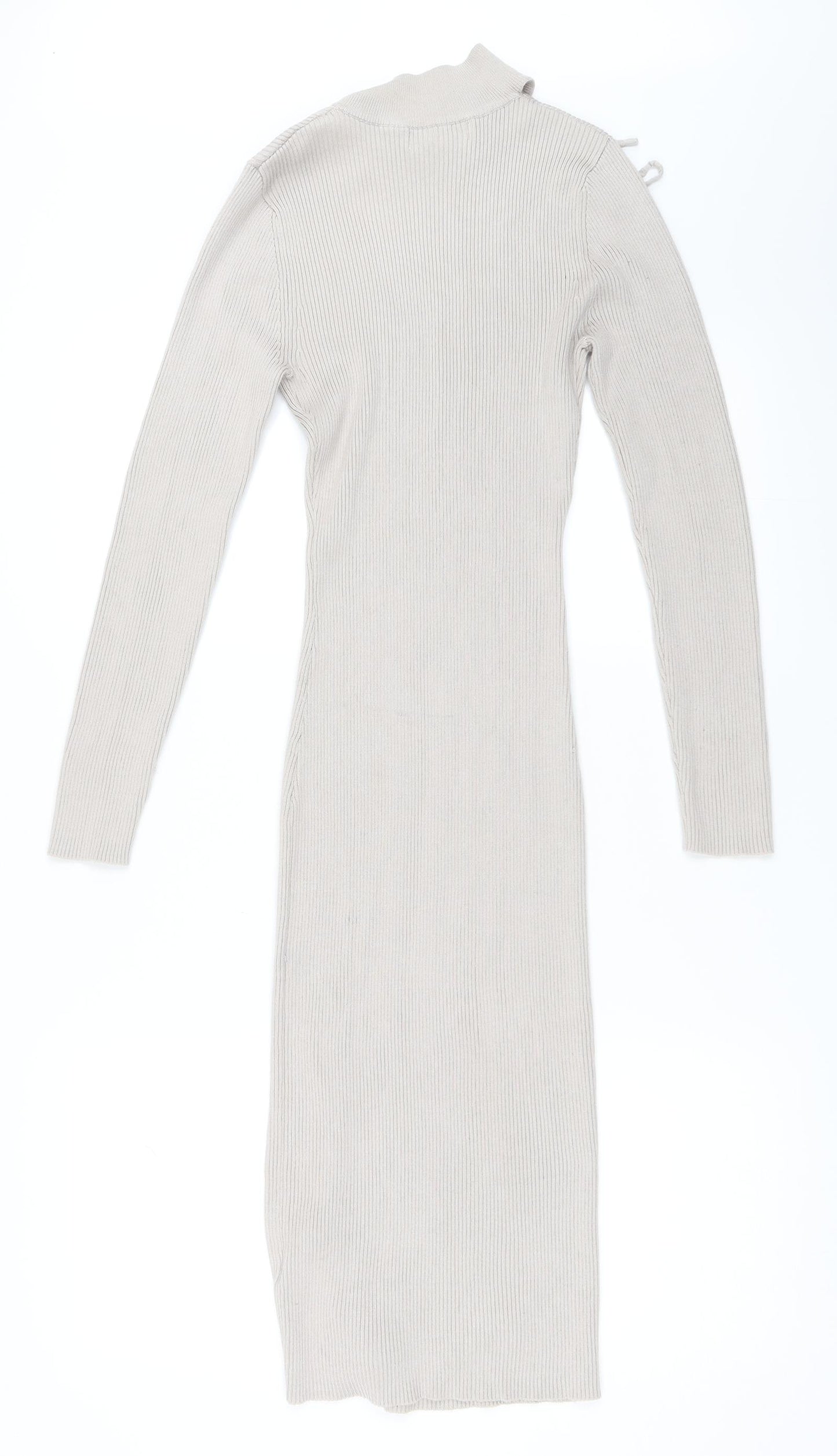 Missguided Womens Beige   Bodycon  Size 10