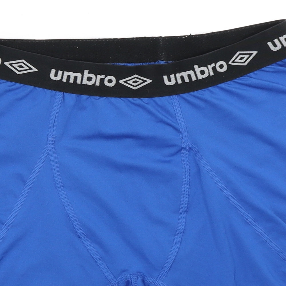Umbro Mens Blue   Compression Shorts Size XL