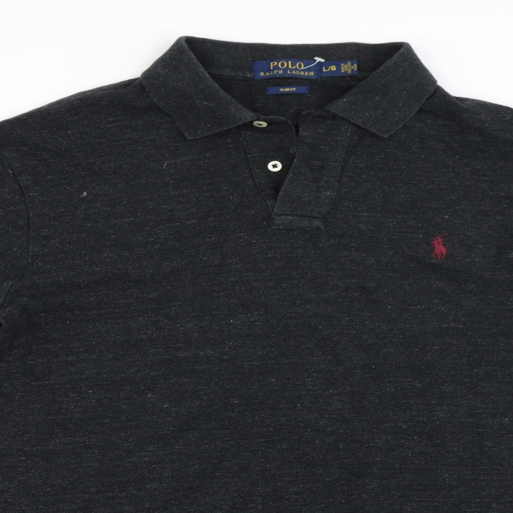 Polo Ralph Lauren Mens Grey    Polo Size L