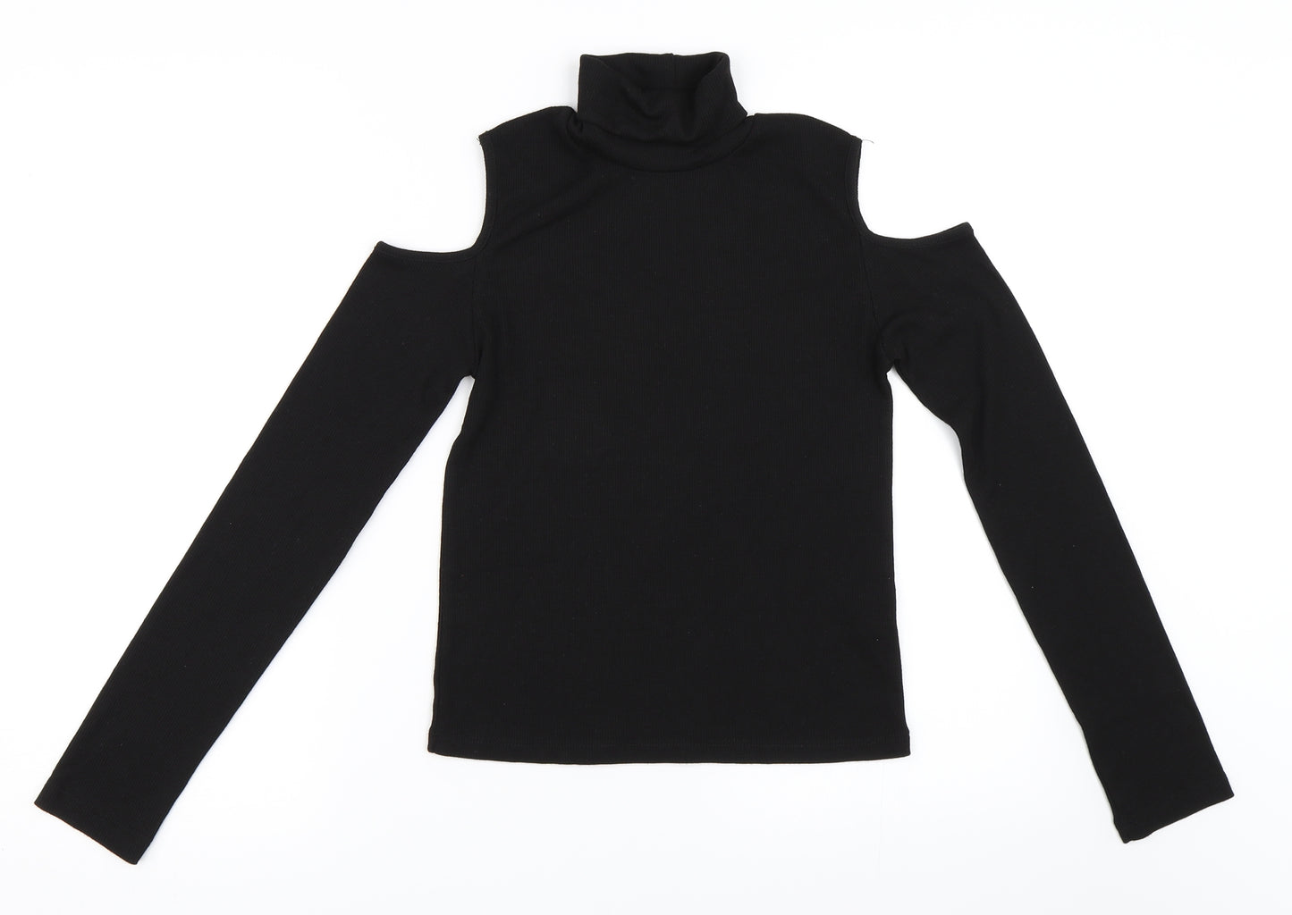 YD Girls Black   Pullover Jumper Size 12-13 Years  - Cut Out Shoulders