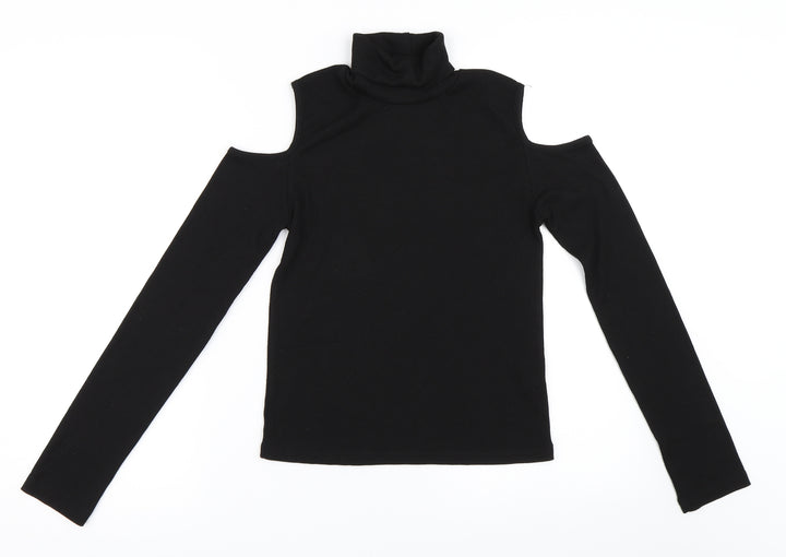 YD Girls Black   Pullover Jumper Size 12-13 Years  - Cut Out Shoulders