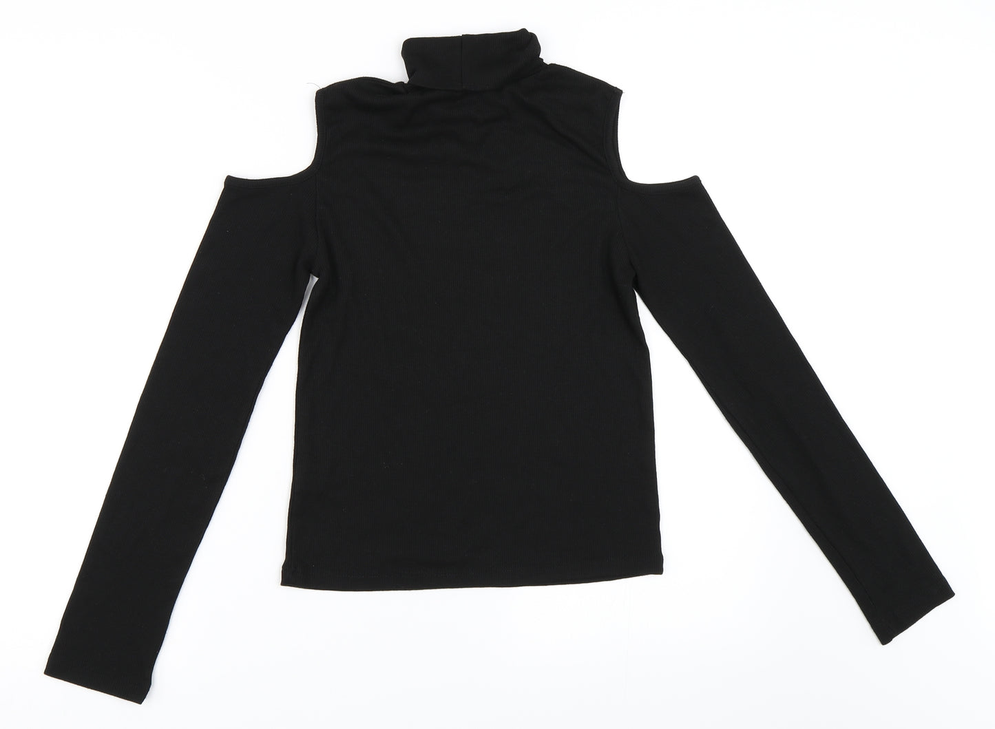 YD Girls Black   Pullover Jumper Size 12-13 Years  - Cut Out Shoulders