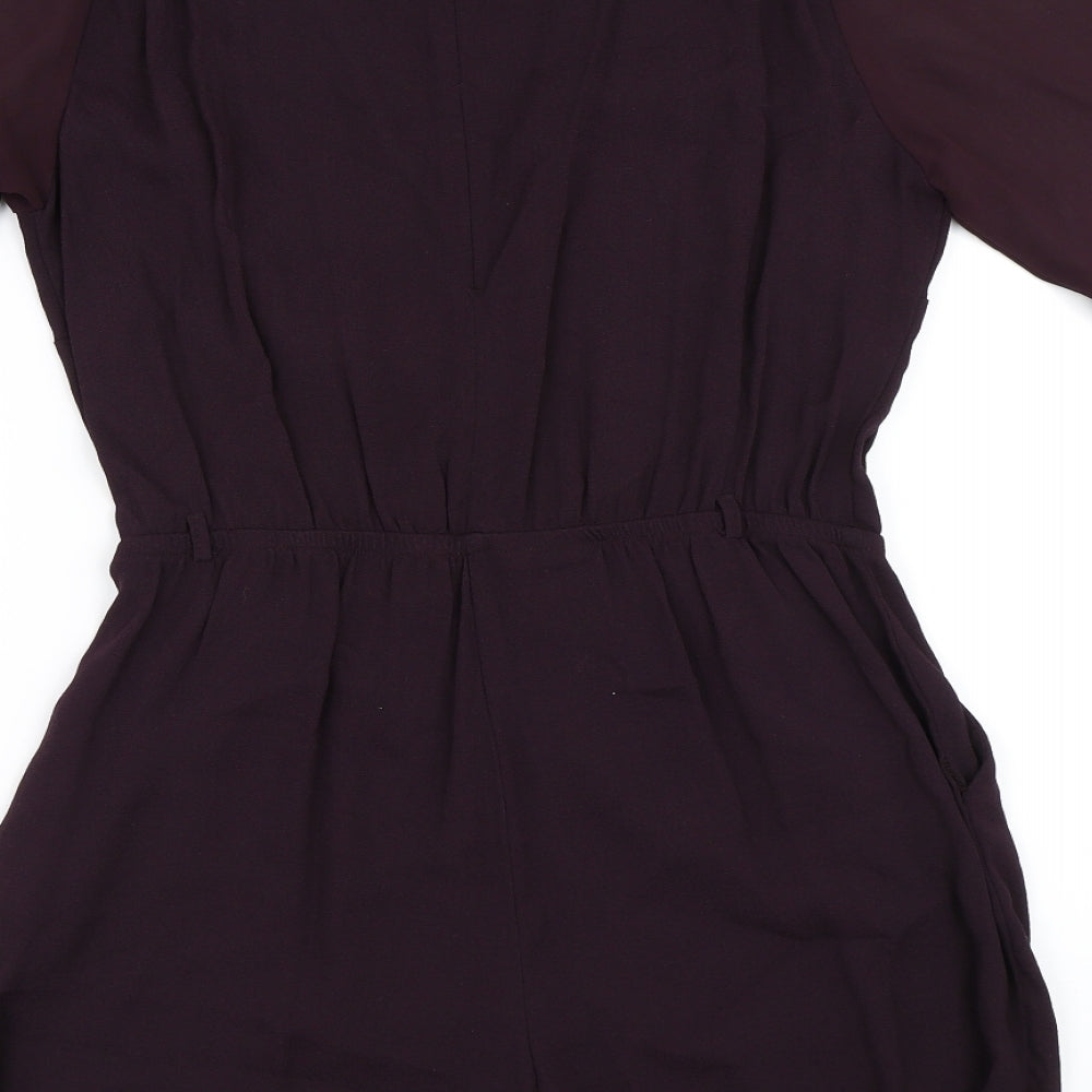 River Island Womens Purple   Playsuit One-Piece Size 14
