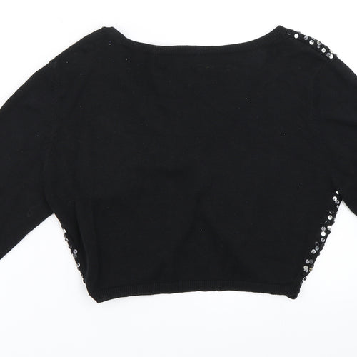 Influence Womens Black   Cardigan Jumper Size L