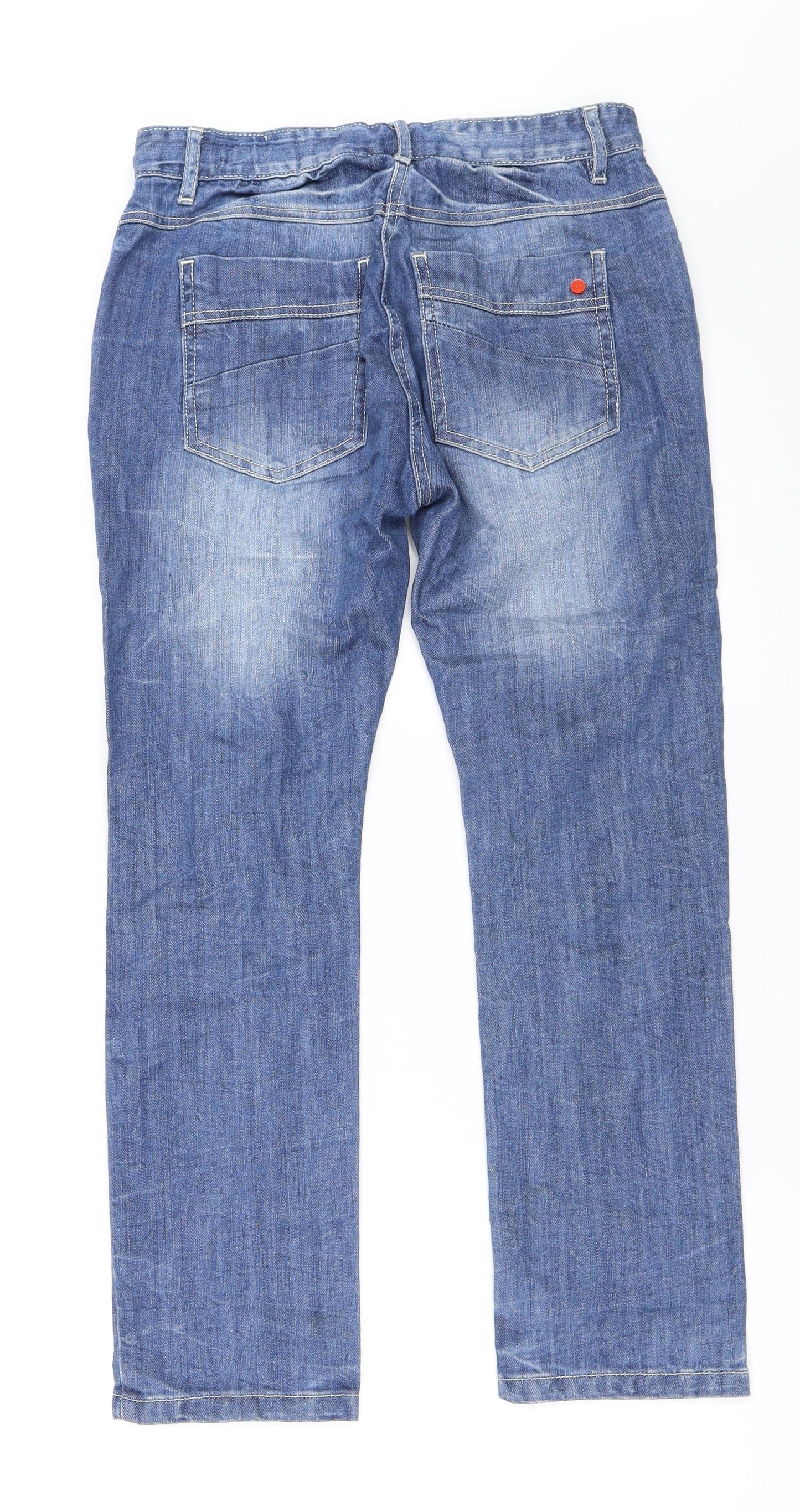 Preworn Boys Blue  Denim Straight Jeans Size 9-10 Years