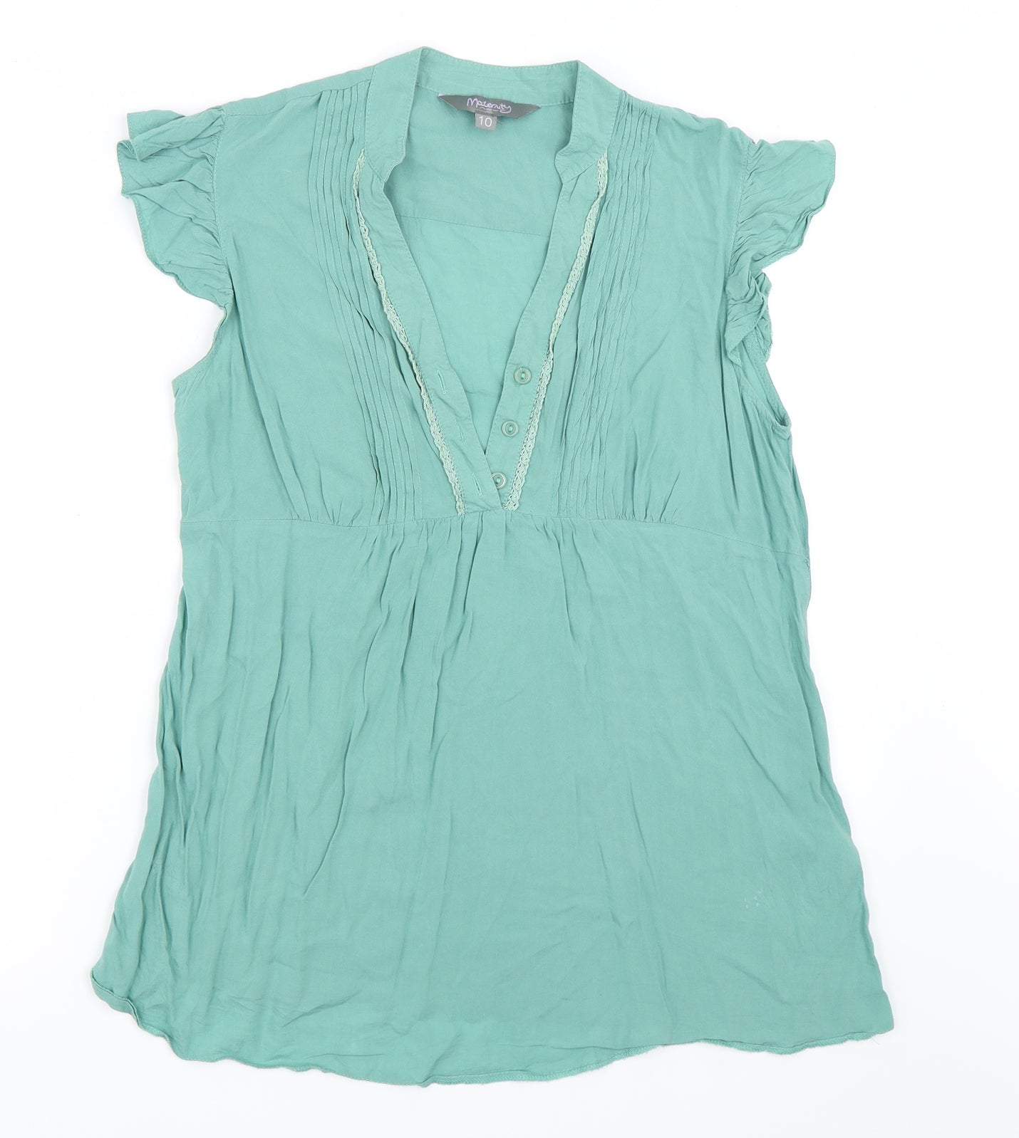 New Look Womens Green   Basic Blouse Size 10
