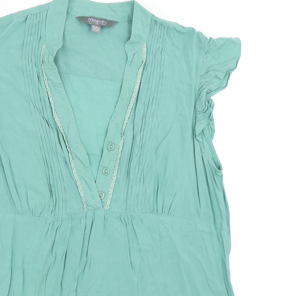 New Look Womens Green   Basic Blouse Size 10