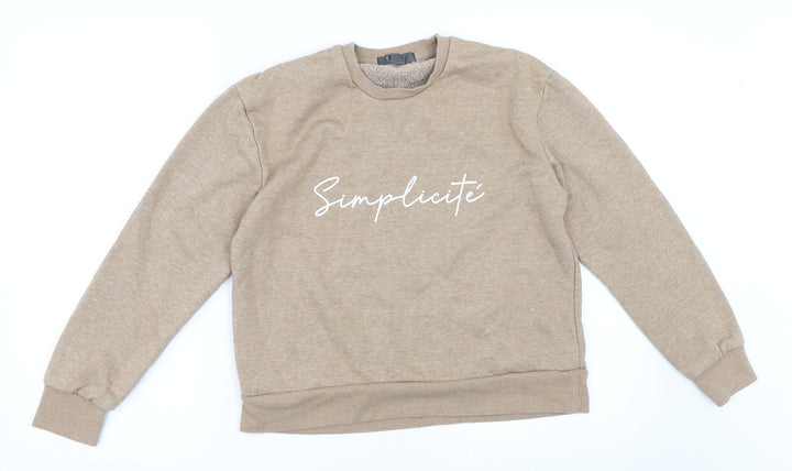 Primark Womens Beige   Pullover Sweatshirt Size 2XS