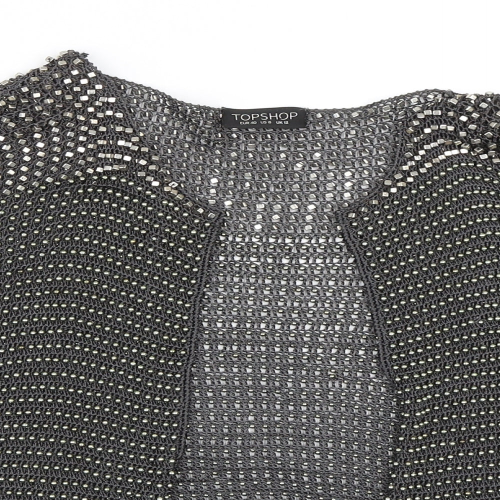 Topshop Womens Black   Cardigan Jumper Size 12