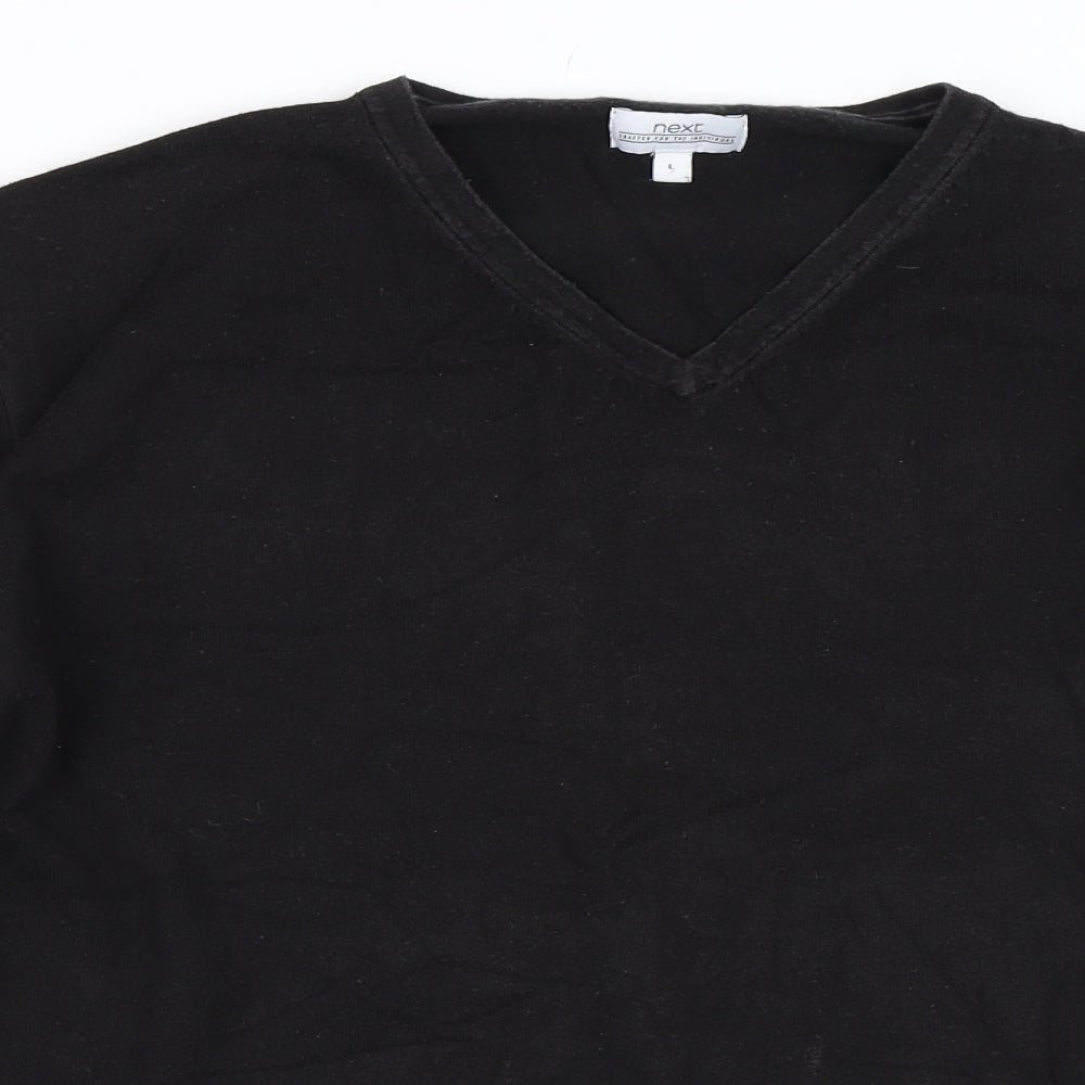 NEXT Mens Black   Pullover Jumper Size L