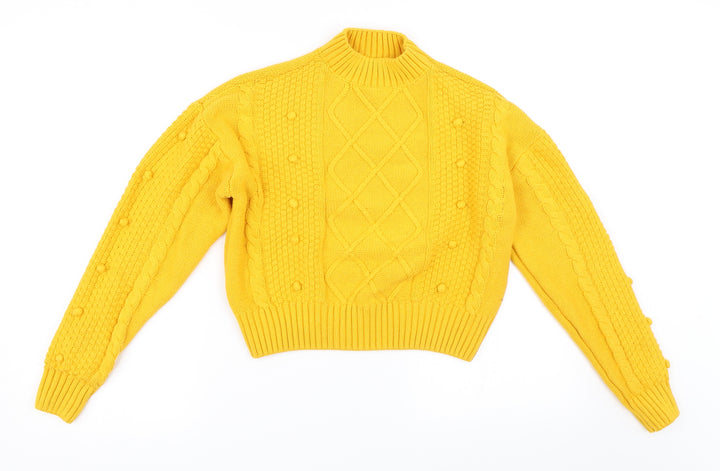 Matalan Girls Yellow   Pullover Jumper Size 14 Years