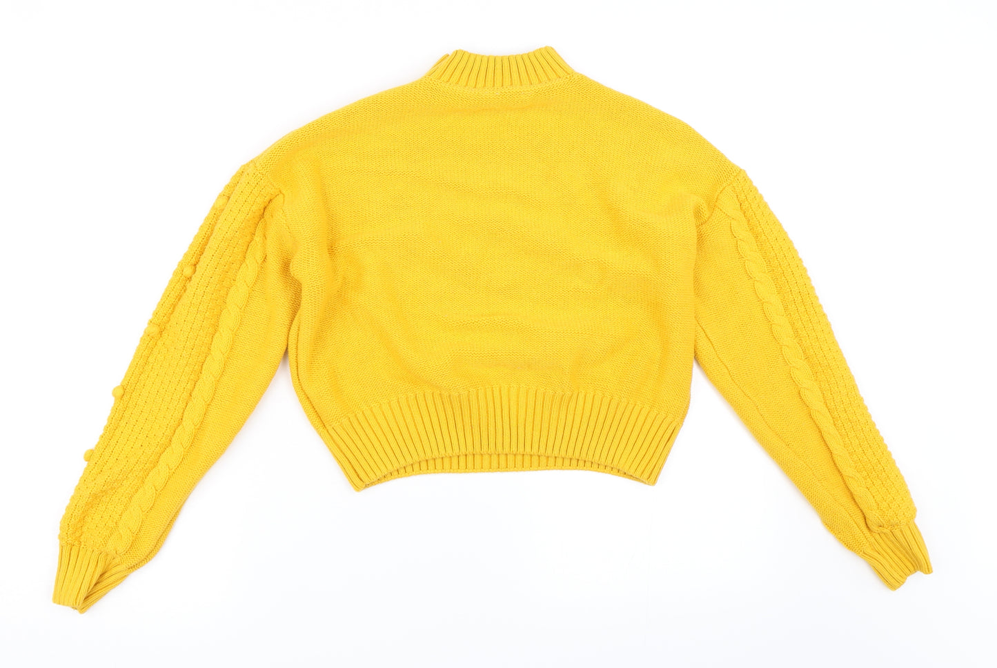 Matalan Girls Yellow   Pullover Jumper Size 14 Years