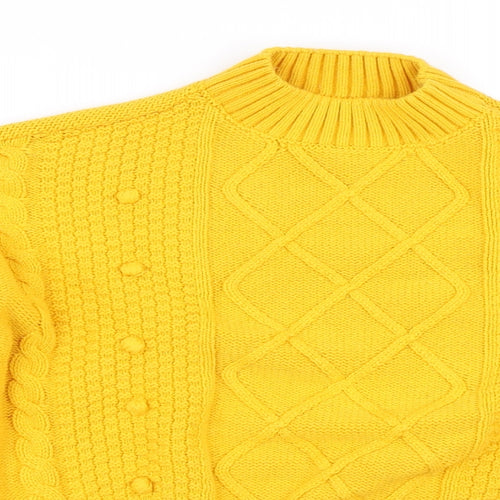 Matalan Girls Yellow   Pullover Jumper Size 14 Years