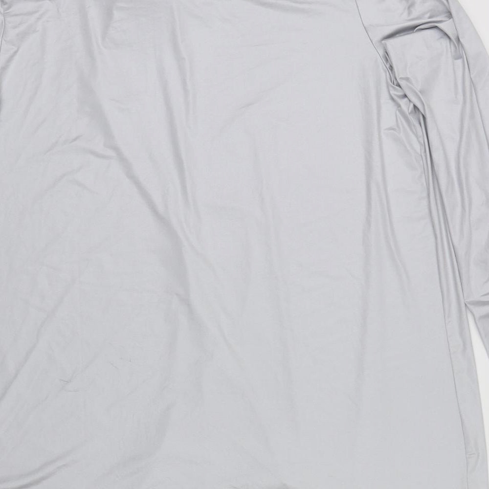 Lion in the Sun Womens Silver   Wrap Blouse One Size  - ruffle sleave