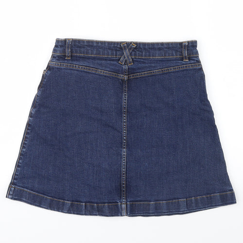 Oasis Womens Blue  Denim Mini Skirt Size 10