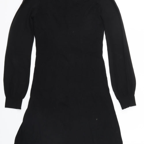 Oasis Womens Black   A-Line  Size XS  - Ruffle detail