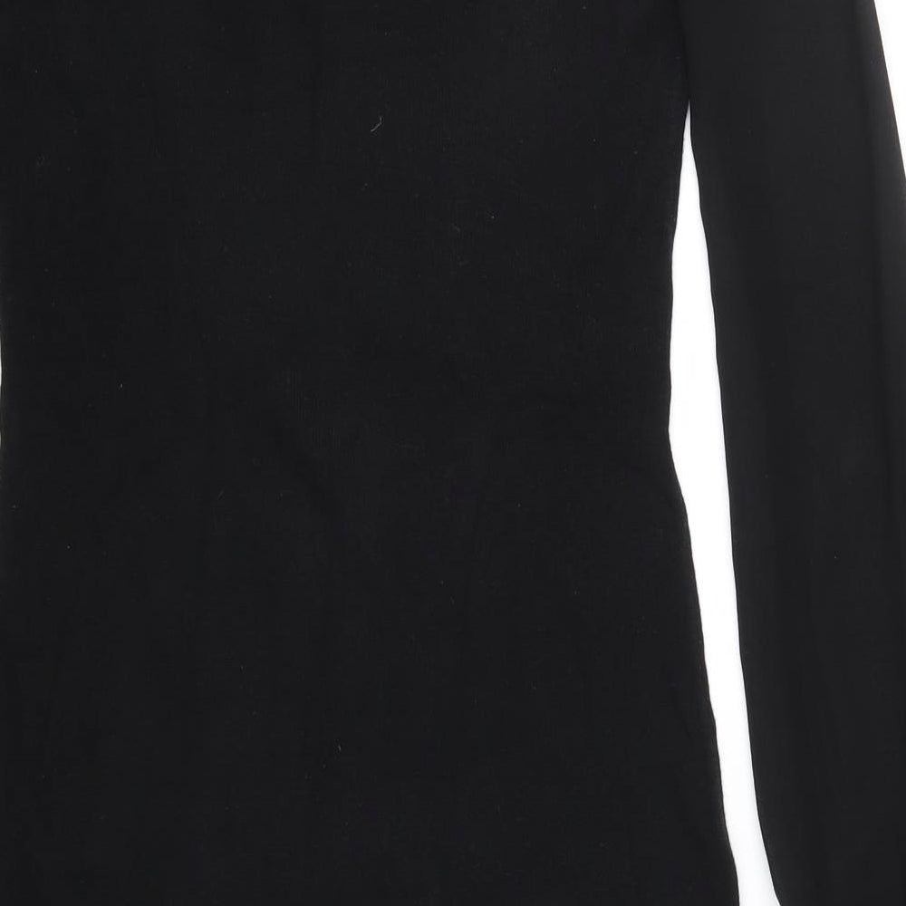Oasis Womens Black   A-Line  Size XS  - Ruffle detail