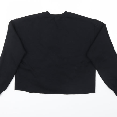 River Island Womens Black   Pullover Jumper Size S  - print on front
