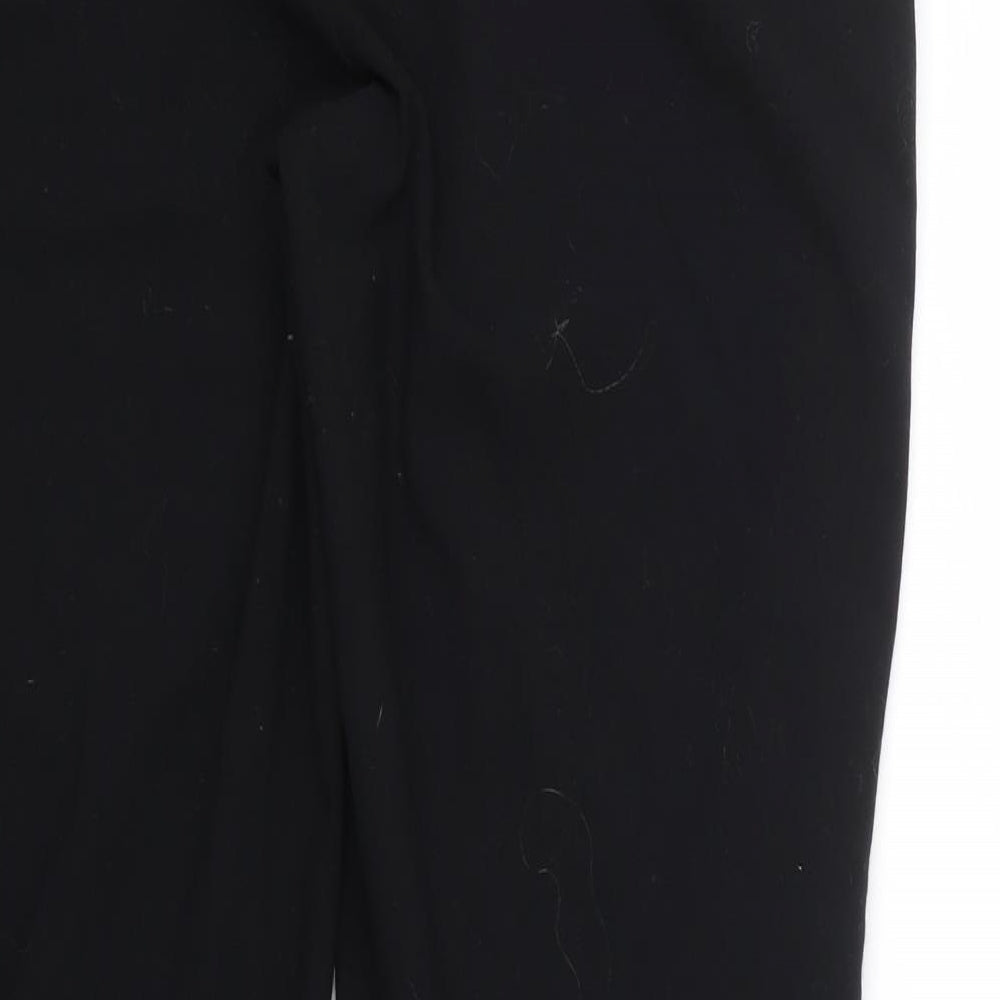 M&S Womens Black   Trousers  Size 14 L28 in