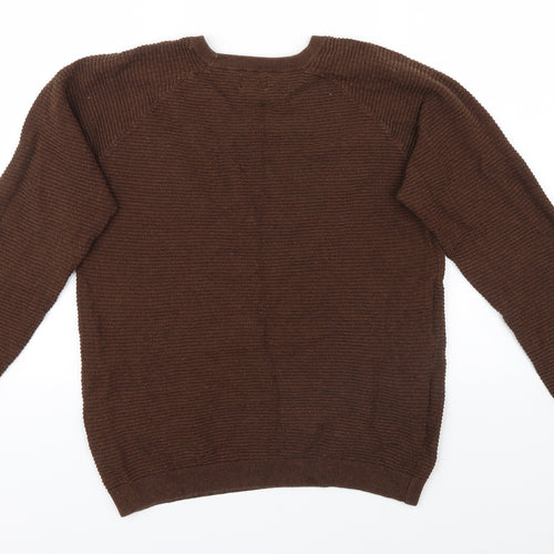 ACW85 Mens Brown   Pullover Jumper Size M