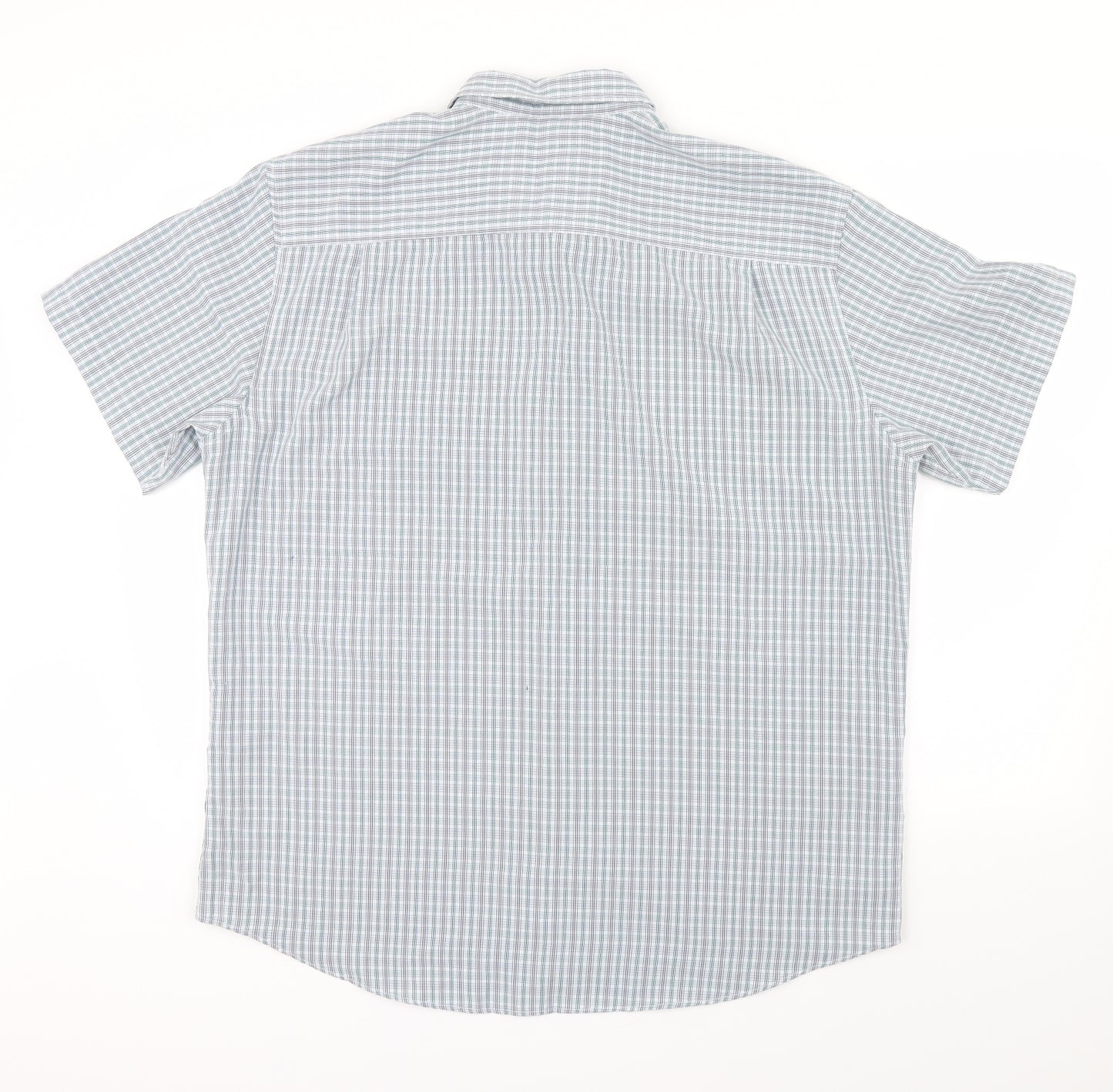 Lincoln Mens Green Check   Button-Up Size L
