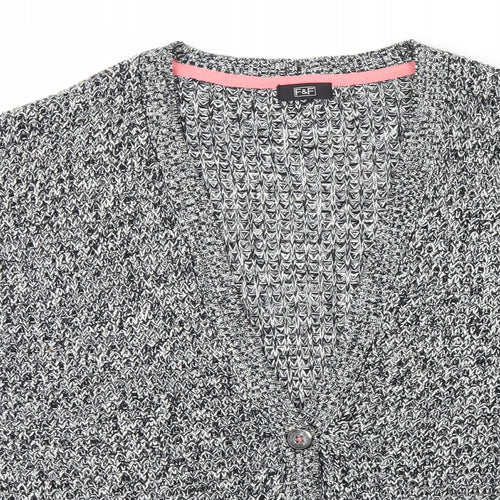F&F Womens Black   Cardigan Jumper Size 8  - Buttons