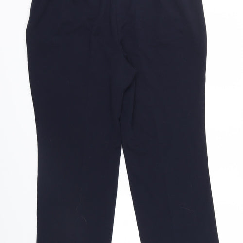 M&S Womens Blue   Trousers  Size 14 L26.5 in
