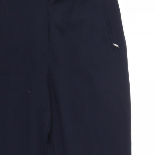 M&S Womens Blue   Trousers  Size 14 L26.5 in