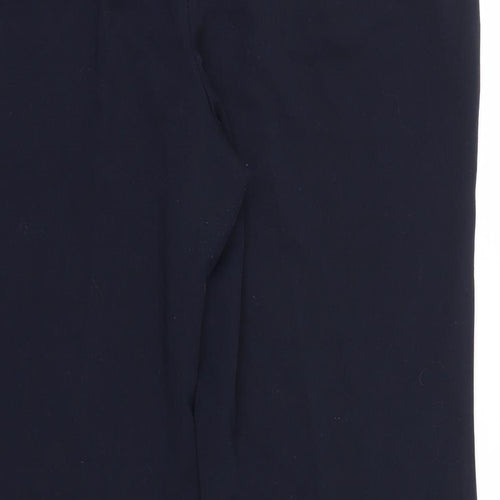 M&S Womens Blue   Trousers  Size 14 L26.5 in