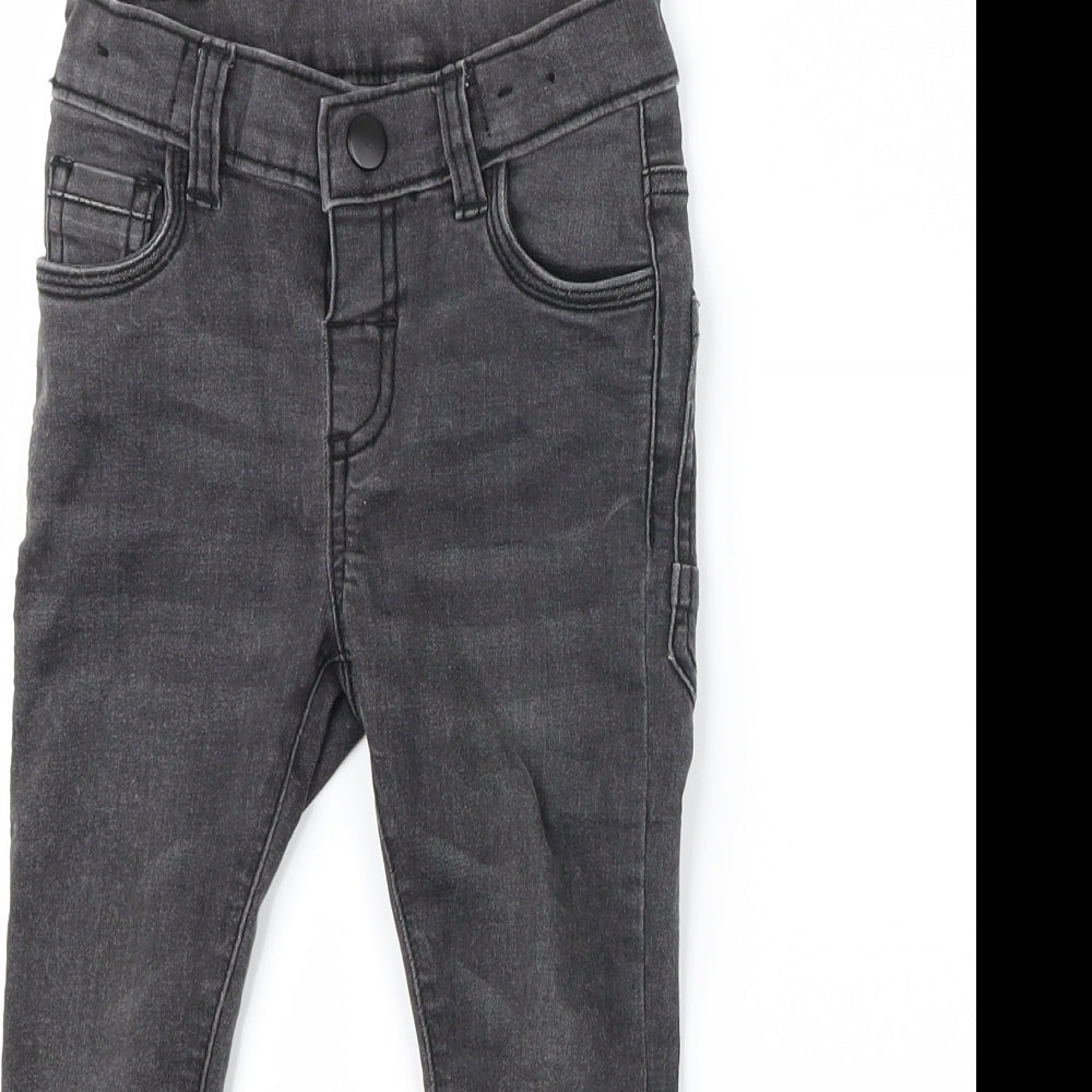 Nutmeg Boys Black  Denim Straight Jeans Size 2-3 Years