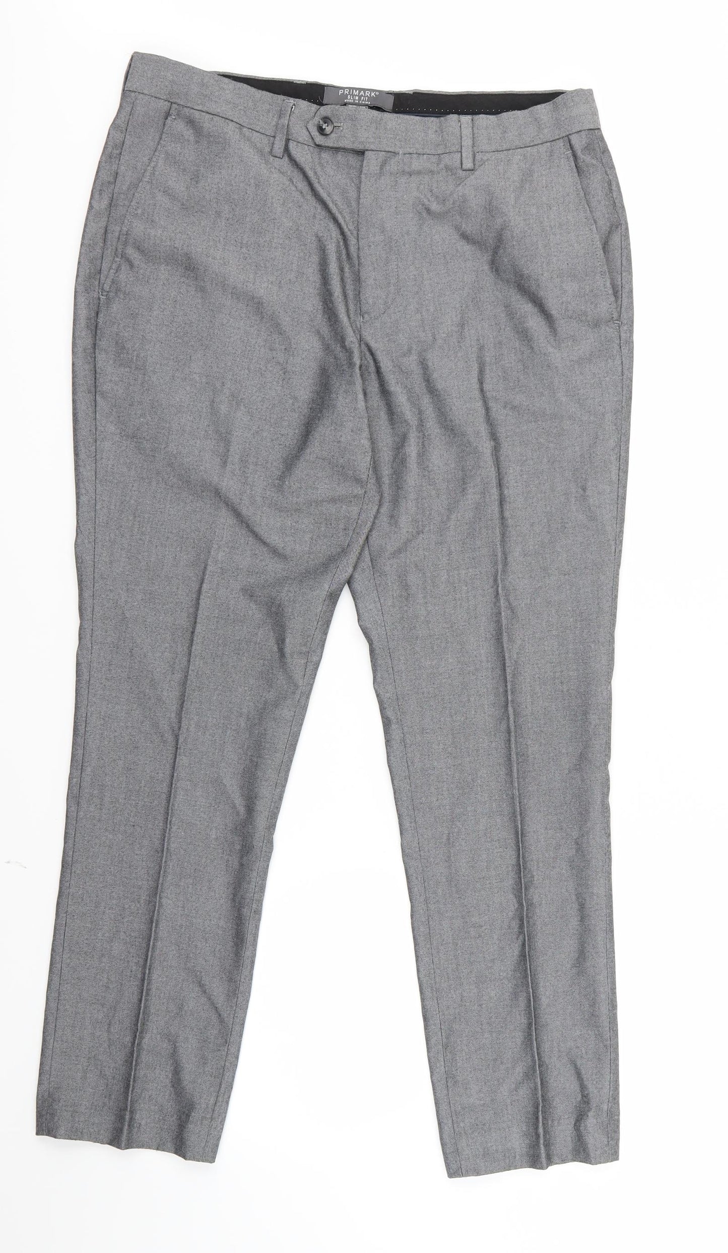 Primark Mens Grey   Trousers  Size 34 in L28 in