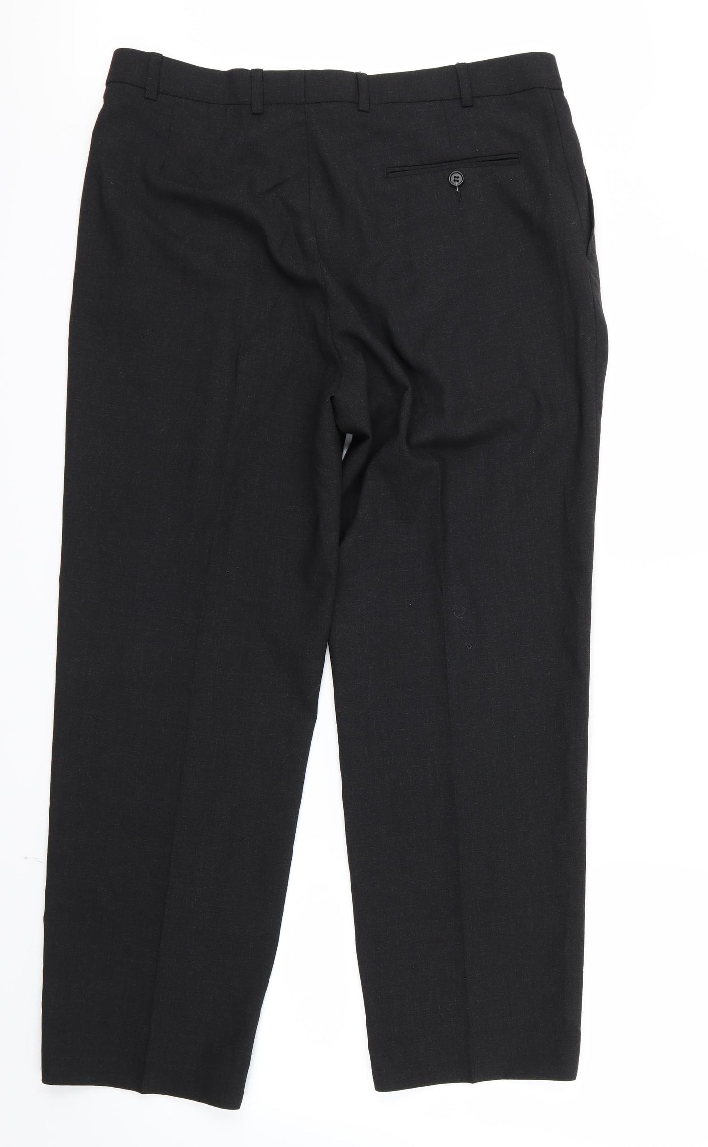 Marks and Spencer Mens Black   Trousers  Size 35 in L29 in
