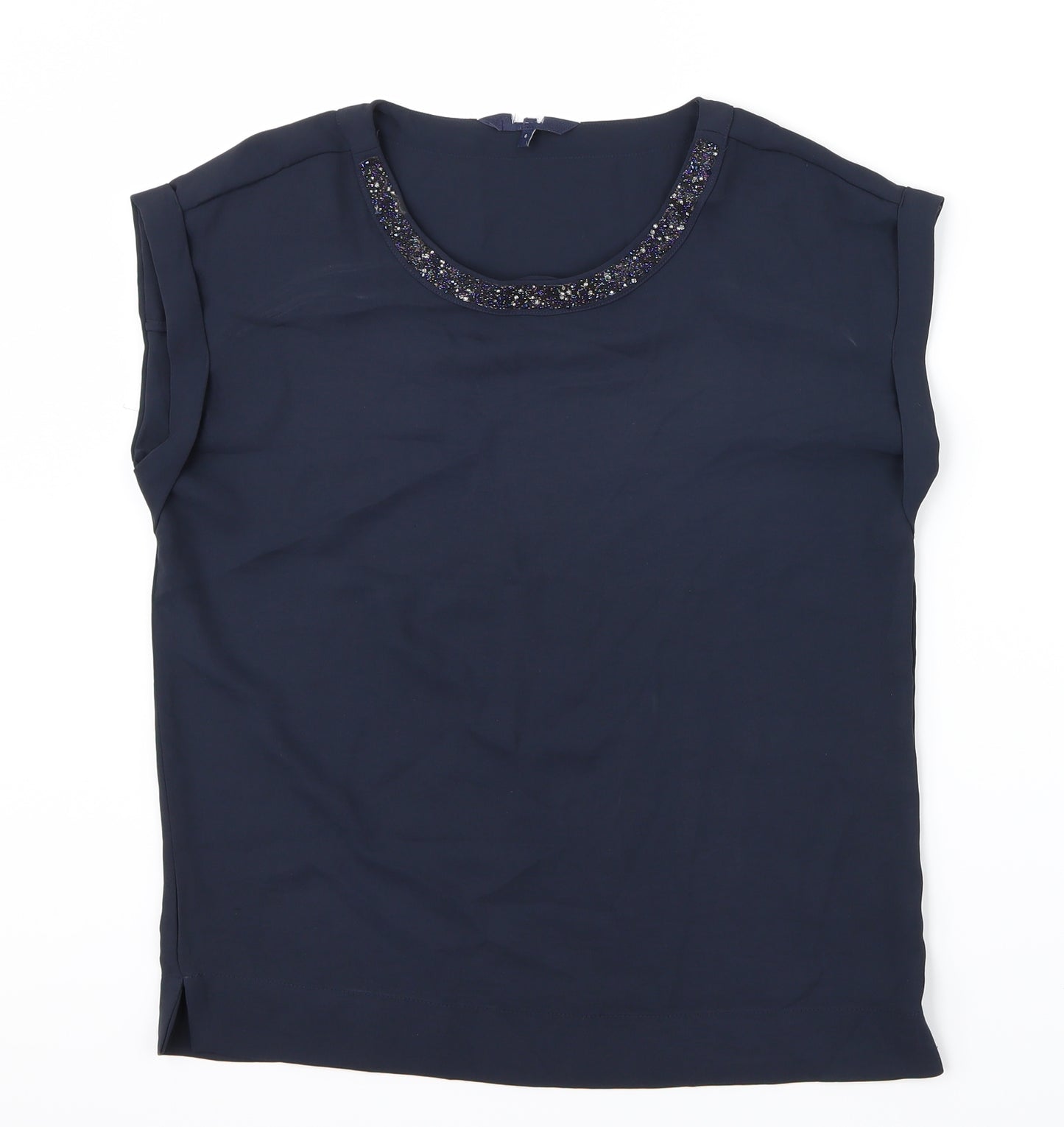 Preworn Womens Blue   Basic Blouse Size 6