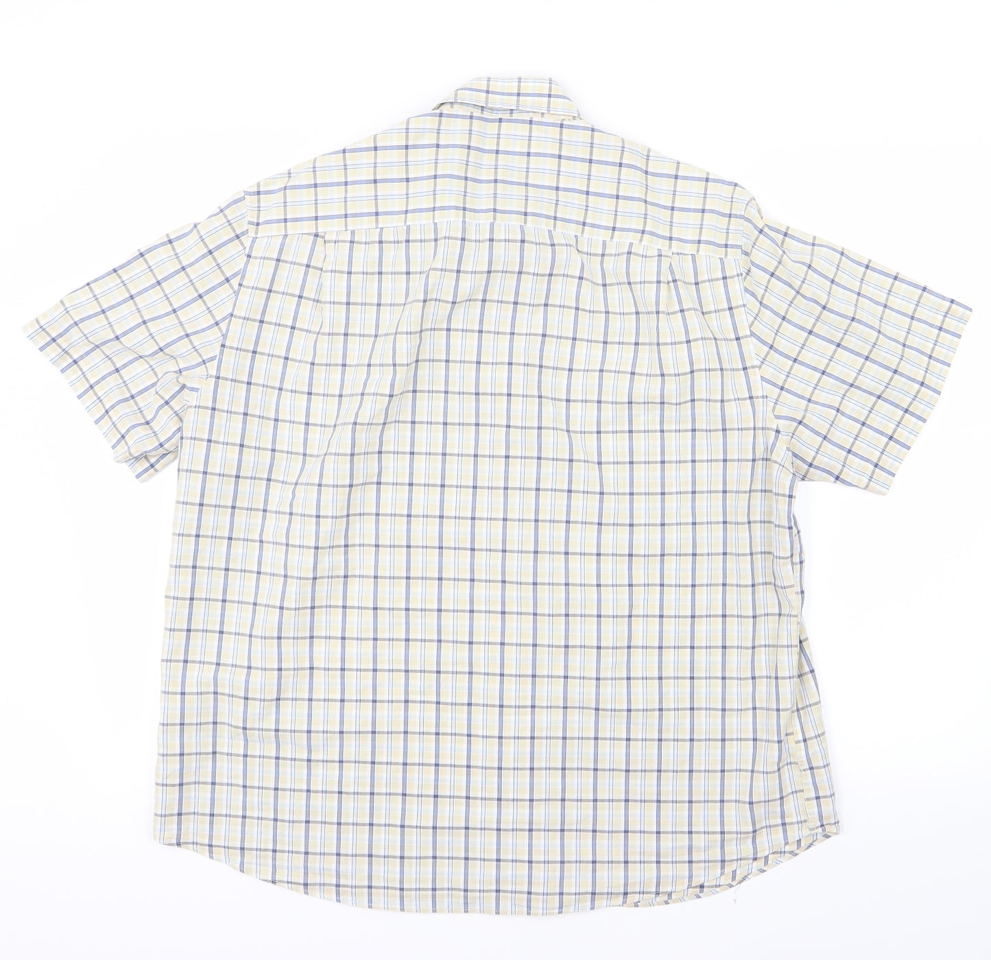 Blue Harbour Mens Blue Check   Button-Up Size L