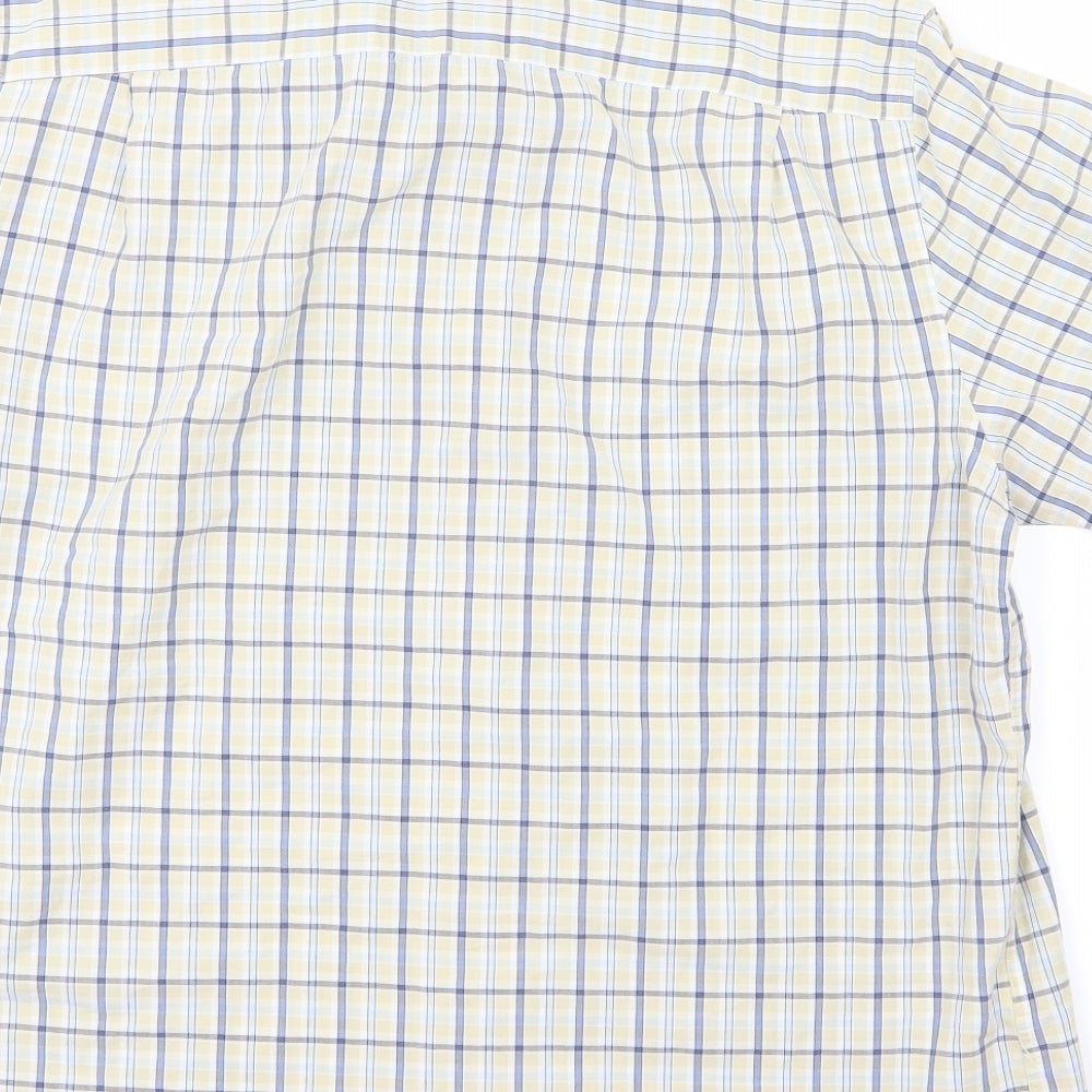 Blue Harbour Mens Blue Check   Button-Up Size L