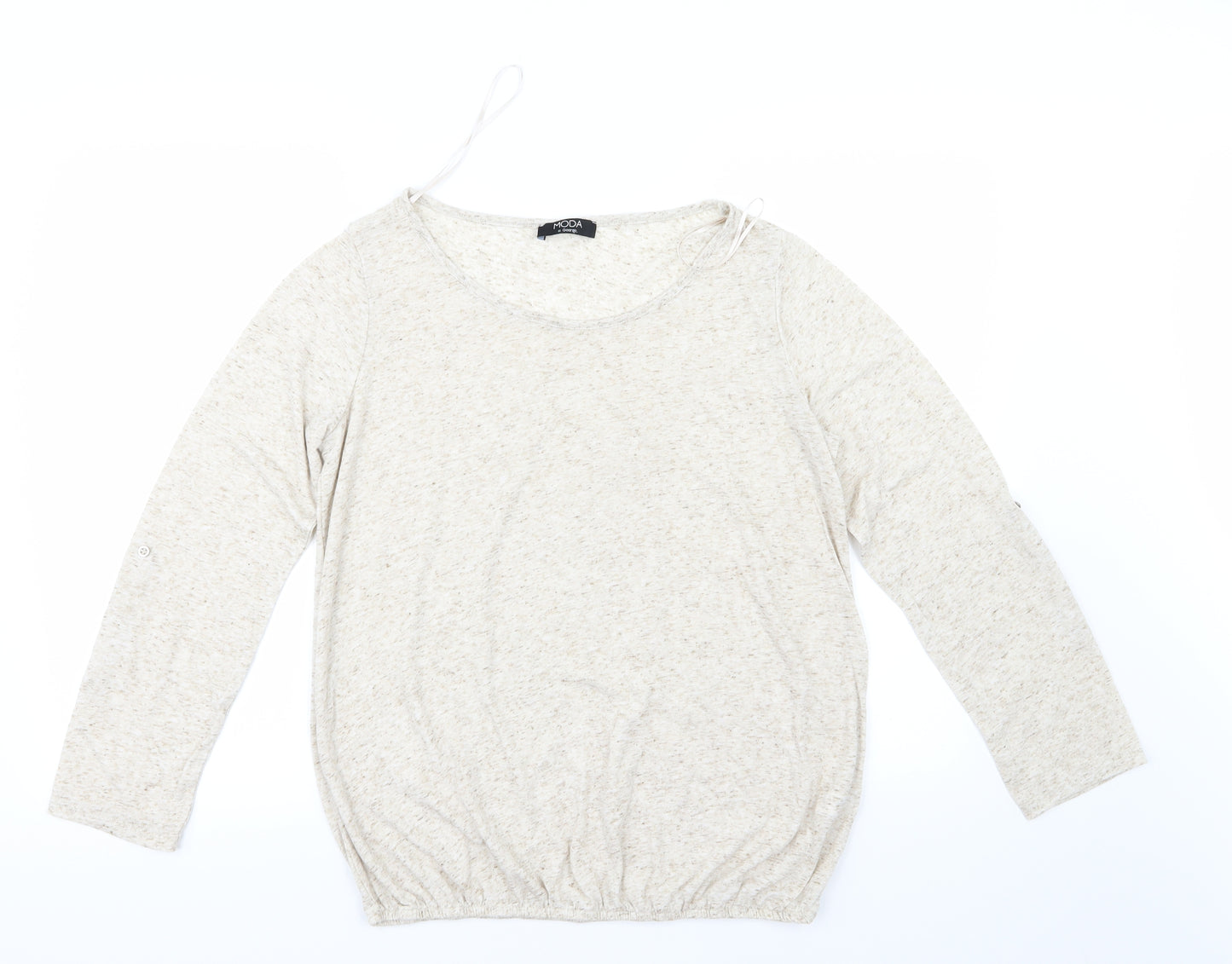 George Womens Beige  Knit Pullover Jumper Size 14