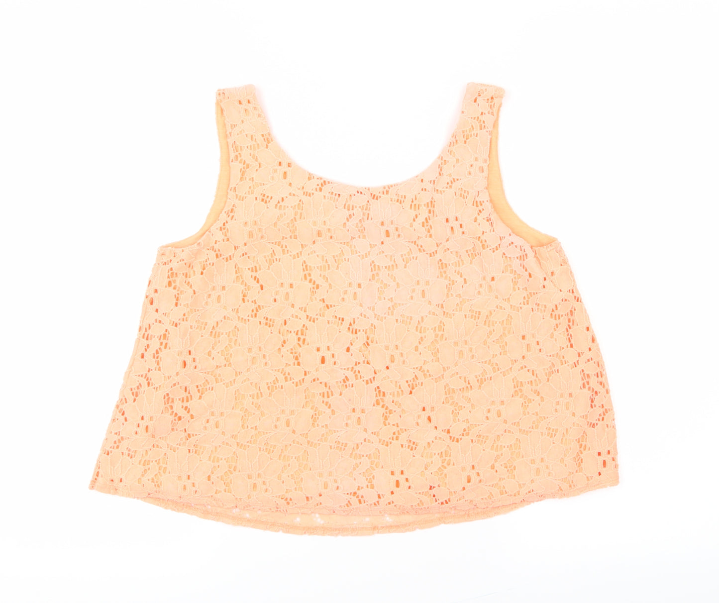 FOREVER 21 Womens Orange   Cropped T-Shirt Size S