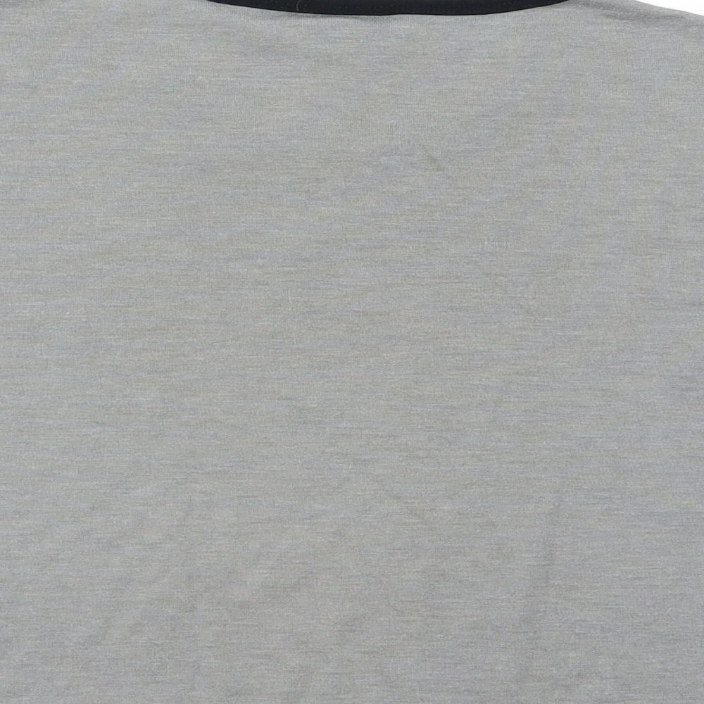 Topshop Womens Grey   Cropped T-Shirt Size 8