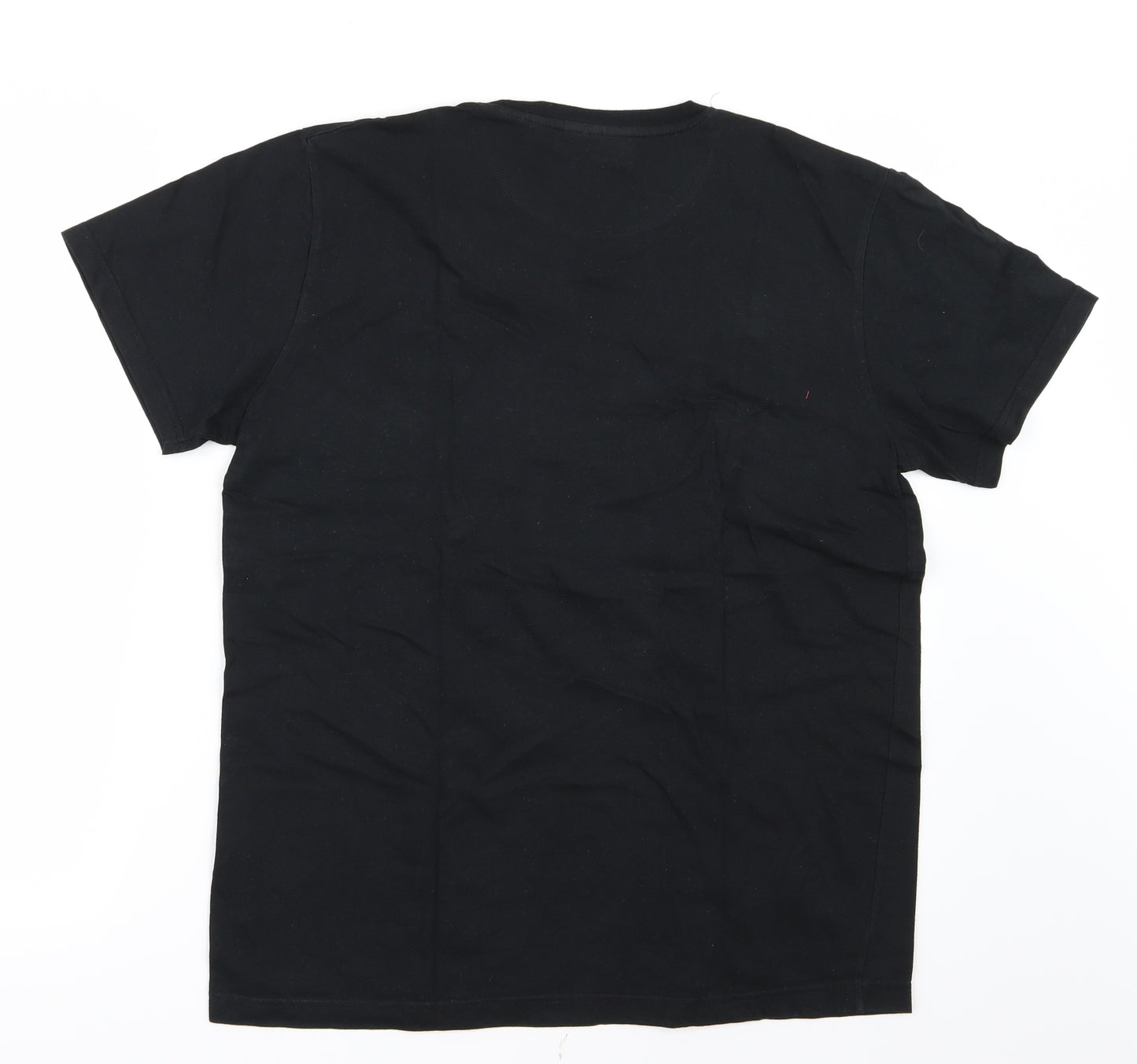 Pierre Cardin Mens Black    T-Shirt Size L