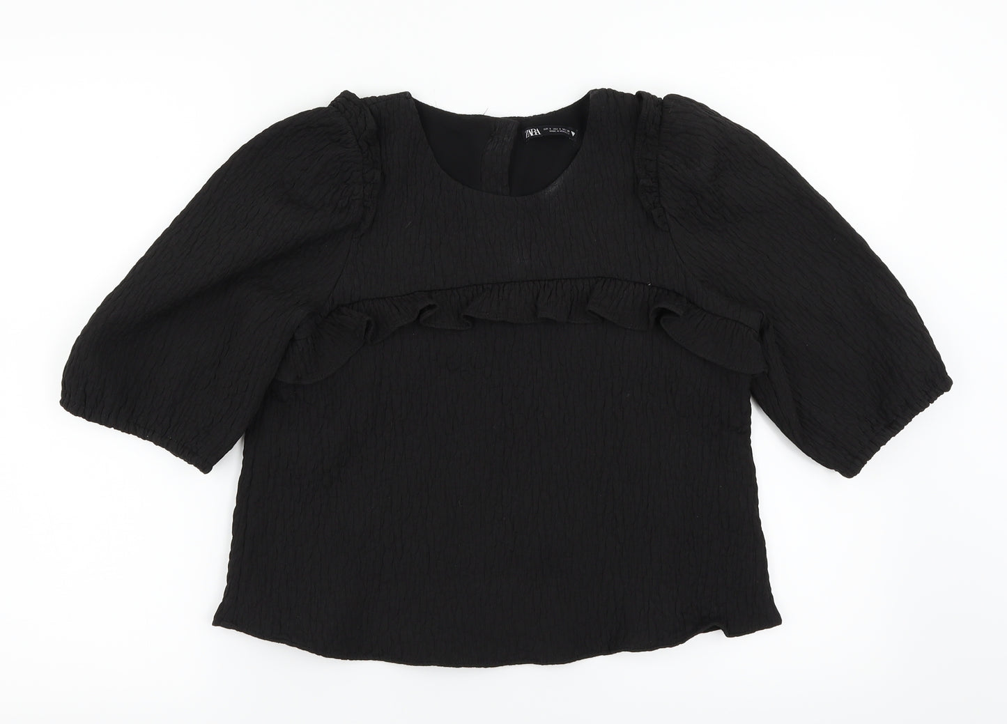 Zara Womens Black   Basic Blouse Size S