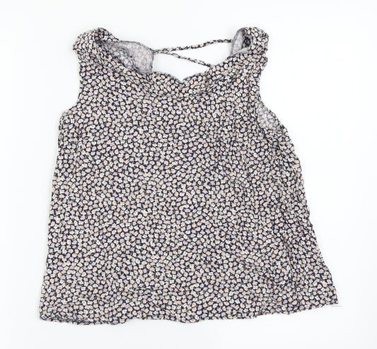 Front view of Atmosphere women’s multicoloured floral basic blouse, size UK 10