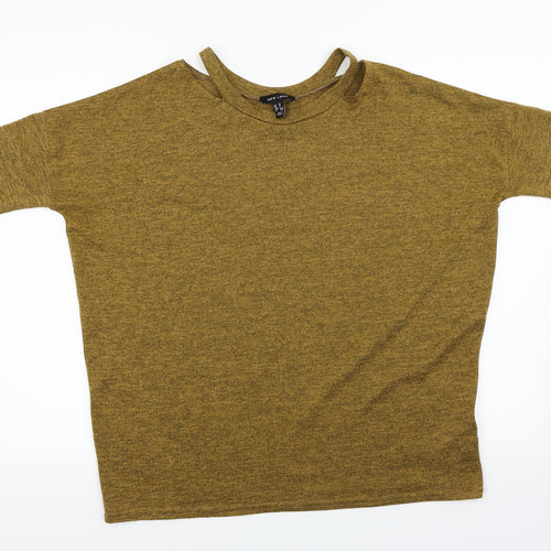 New Look Womens Yellow   Pullover Jumper Size M
