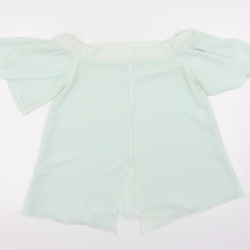 Rive Island Womens Green   Basic Blouse Size 10